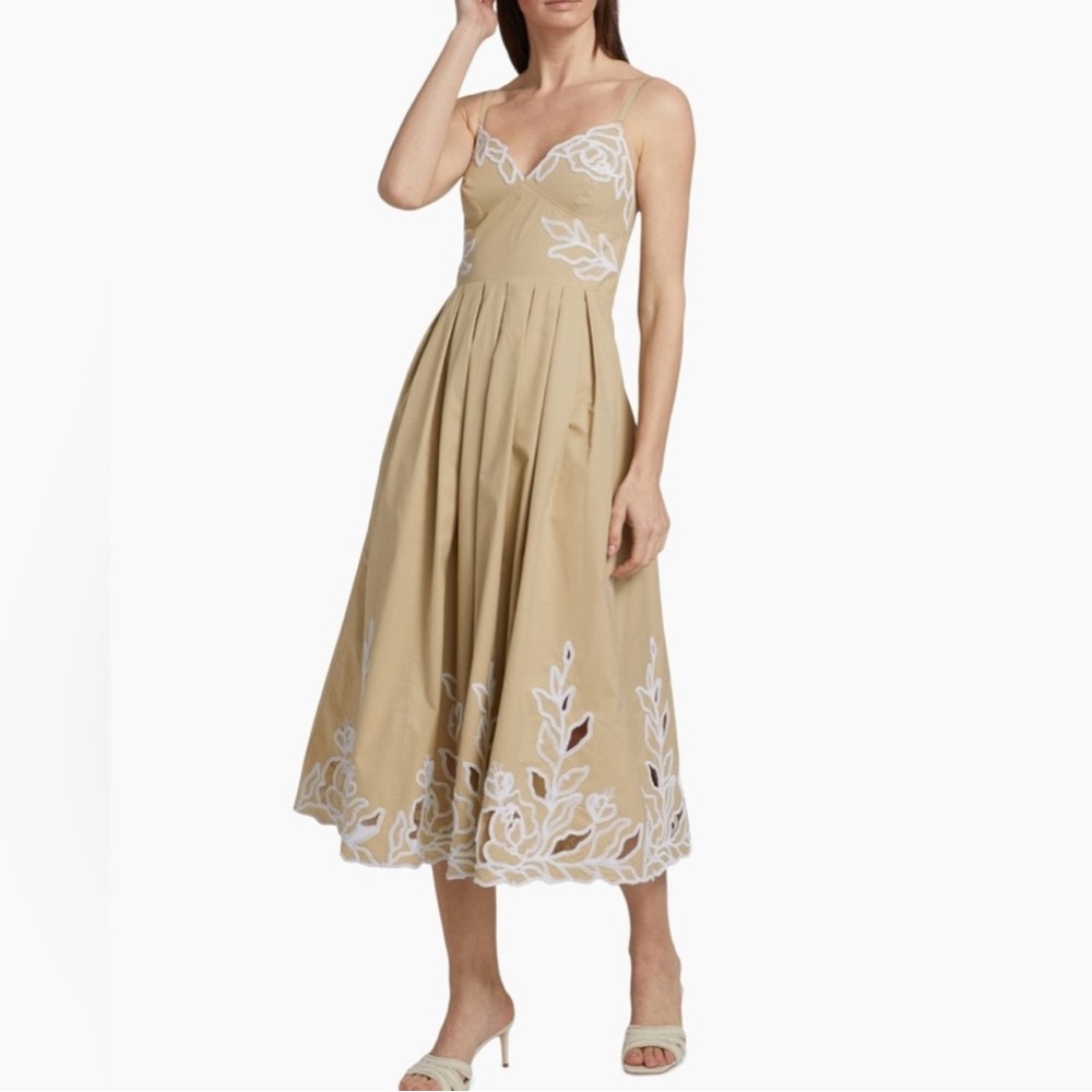 cinq a sept Trailing Peonies Maude Midi-Dress
